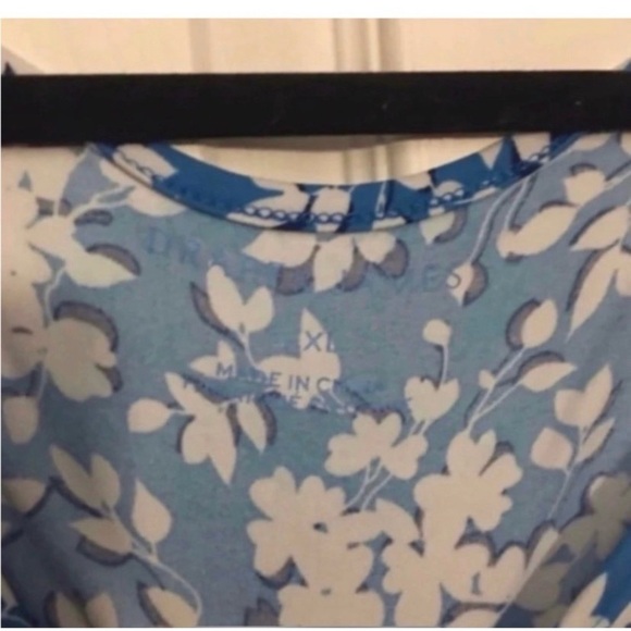 DRAPER JAMES Blue Floral Mini Dress - Picture 7 of 9